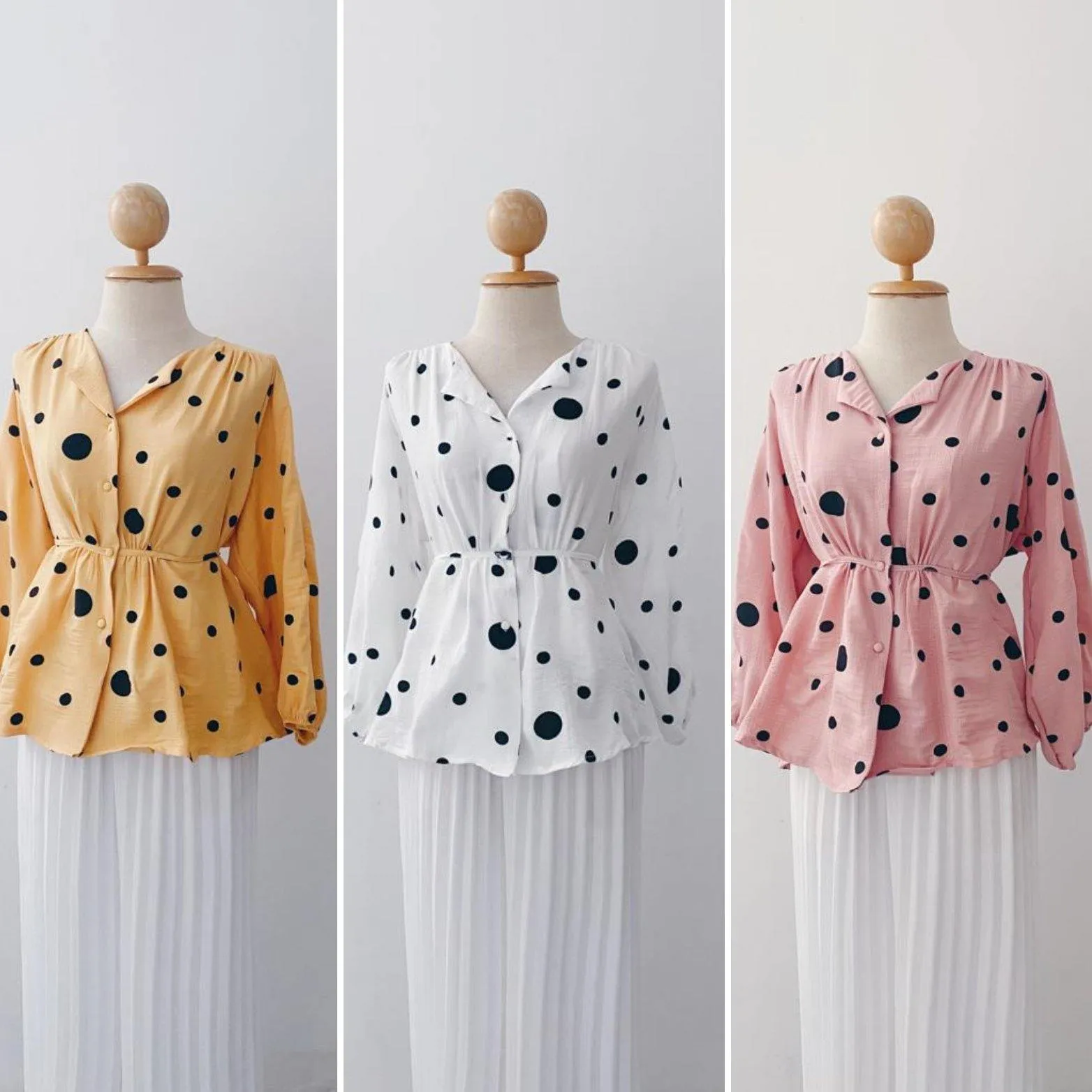 Elona  Top - Polkadot