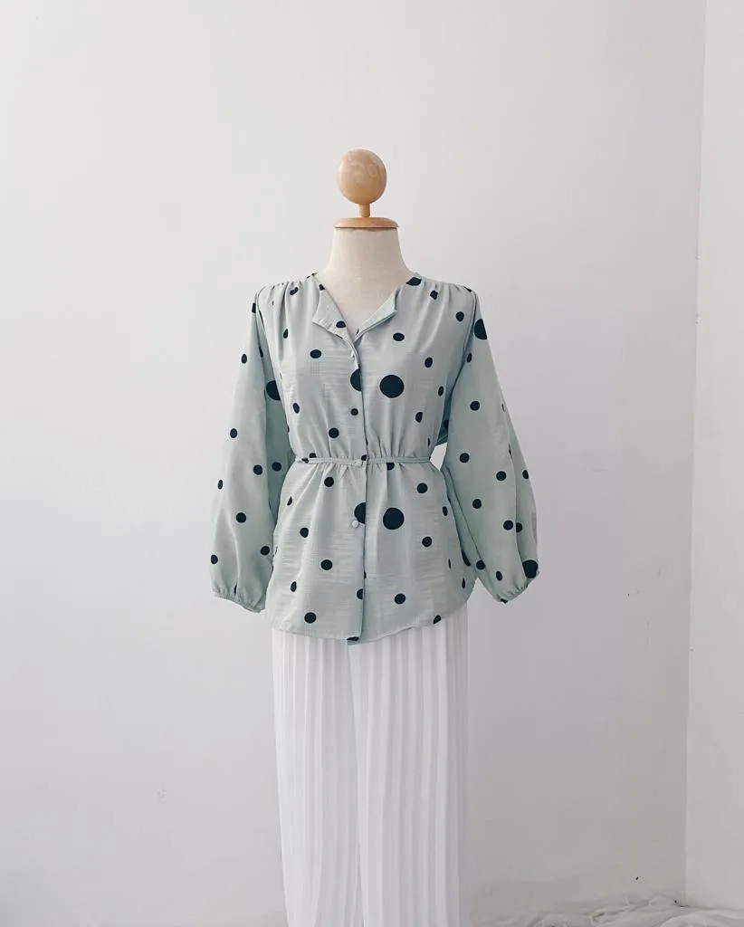 Elona  Top - Polkadot