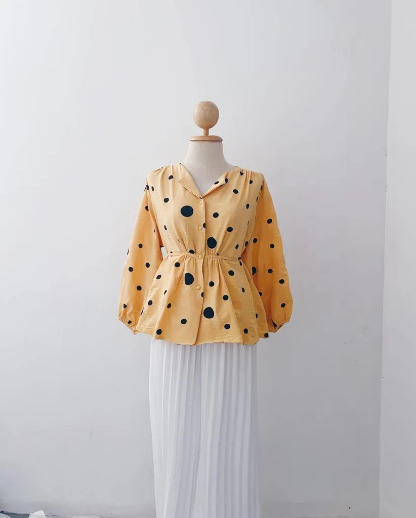 Elona  Top - Polkadot