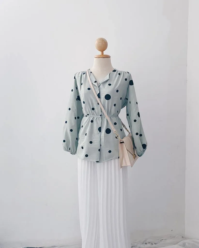 Elona  Top - Polkadot