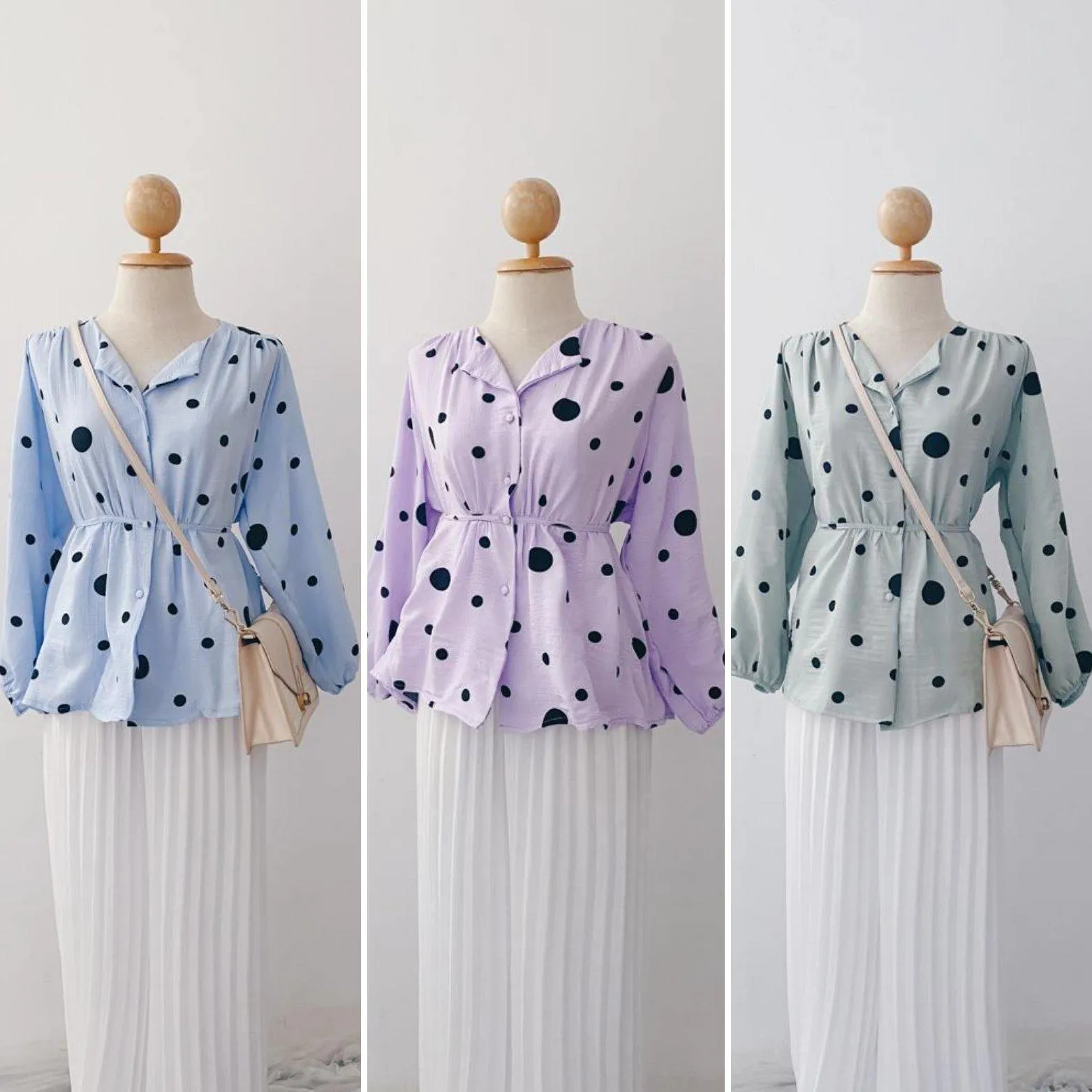 Elona  Top - Polkadot