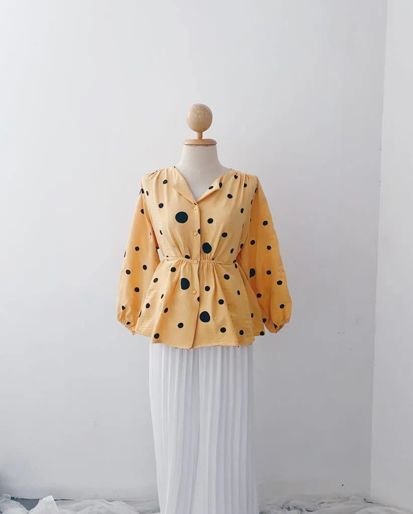 Elona  Top - Polkadot