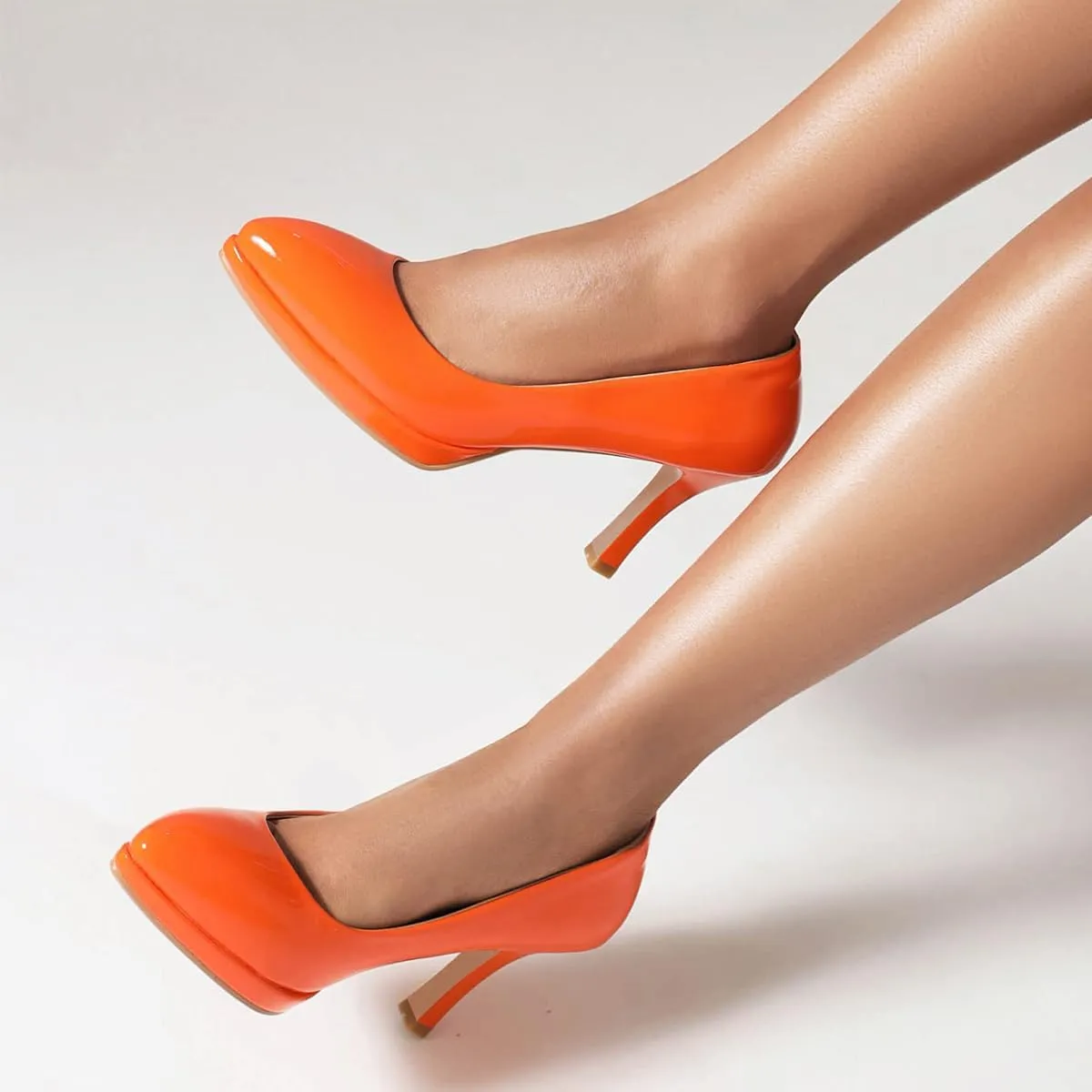 FOWT Women Chic Platform Closed Toe Pumps Pointed Toe Stiletto High Heels Slip On Party Prom Office Dress Shoes Size 4-16 US