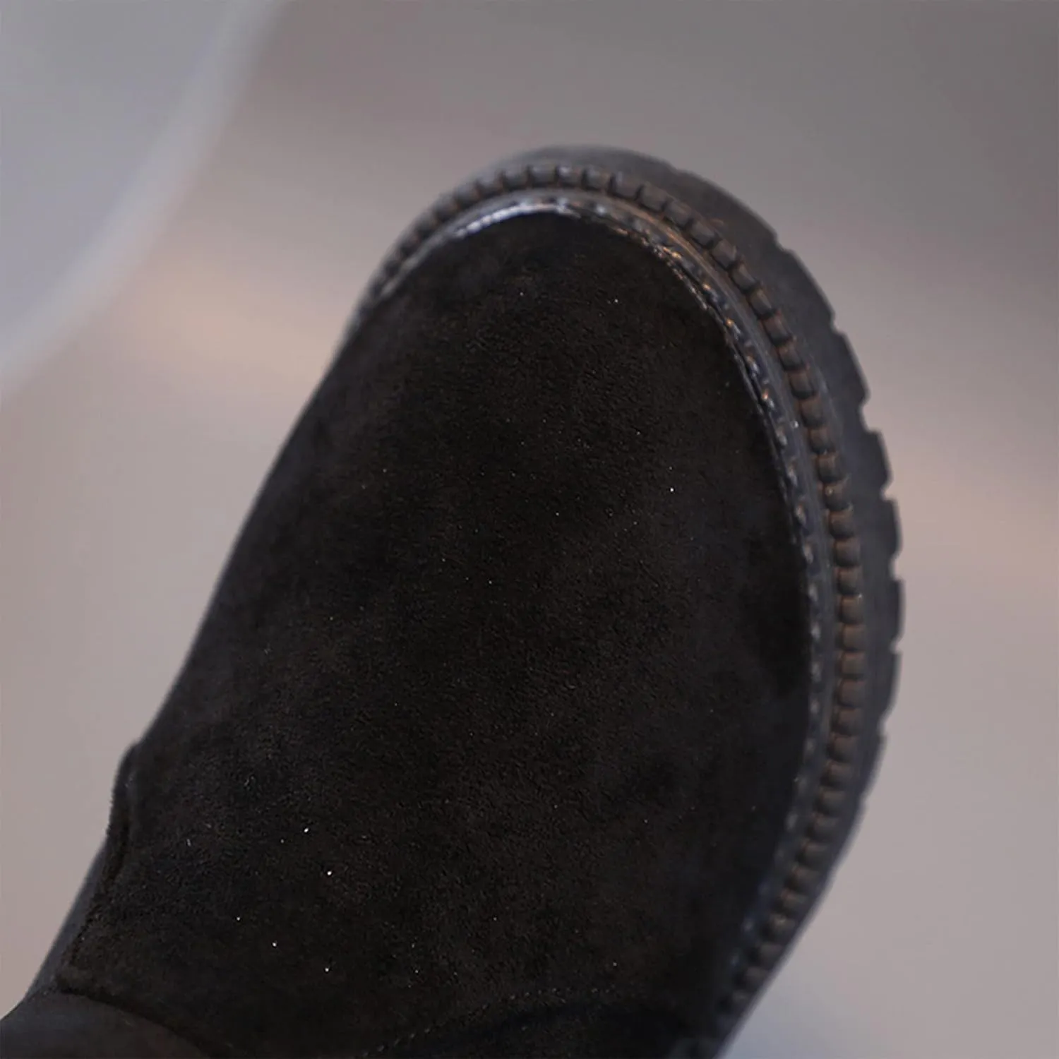 Fuzzy Lined Snow Booties For Toddler Baby Kids Girls Fleece Warm Boots With Side Zipper Winter Outdoor Slip On Shoes