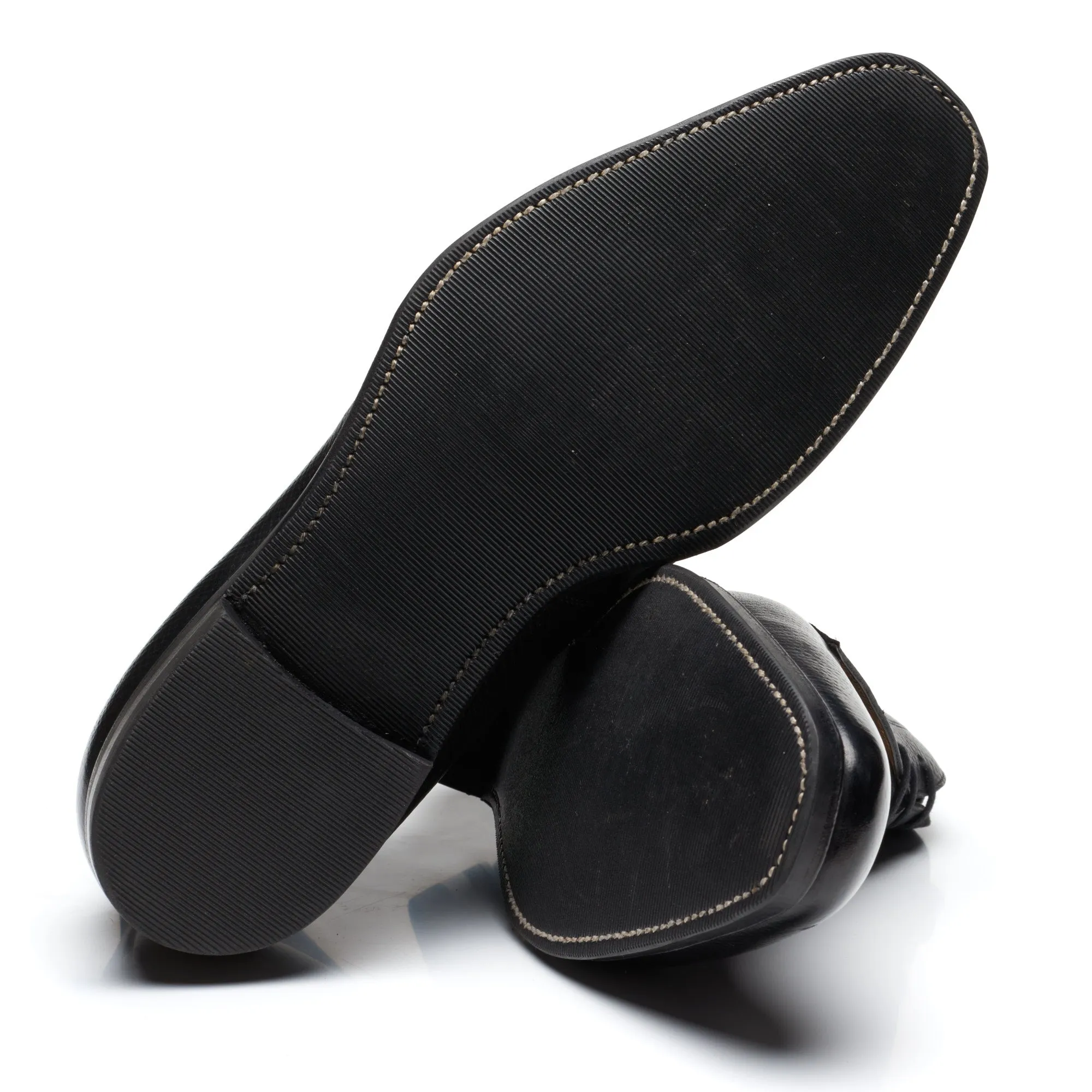 GAZIANO & GIRLING "Arran" Black Hatch Grain Leather Chukka Boots UK 8E US 8.5 Last MH71