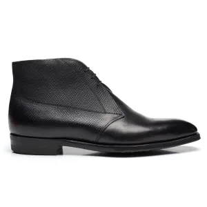 GAZIANO & GIRLING "Arran" Black Hatch Grain Leather Chukka Boots UK 8E US 8.5 Last MH71