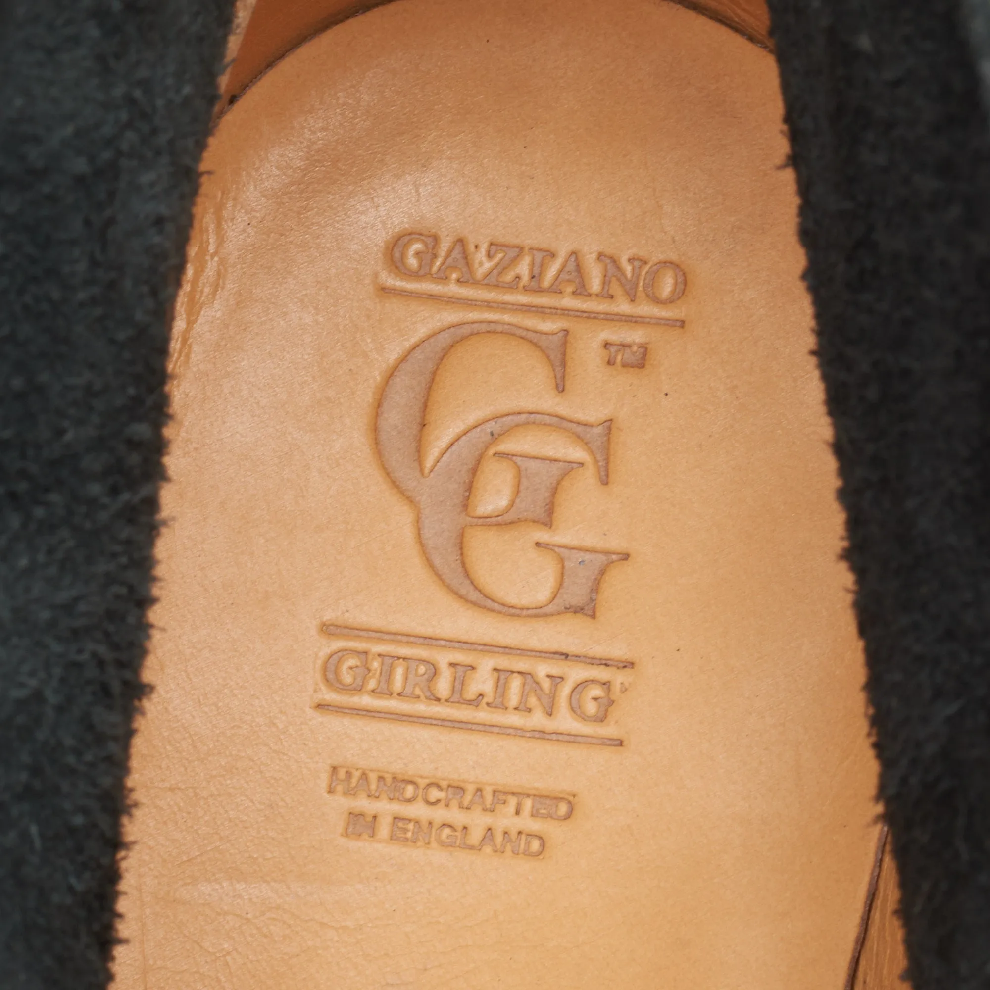GAZIANO & GIRLING "Arran" Black Hatch Grain Leather Chukka Boots UK 8E US 8.5 Last MH71