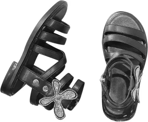 Girls Open Toe High Top Side Zipper Slippers 2025 Summer Non-Slip Comfortable Cute Fashion Outdoor Walking Footwear