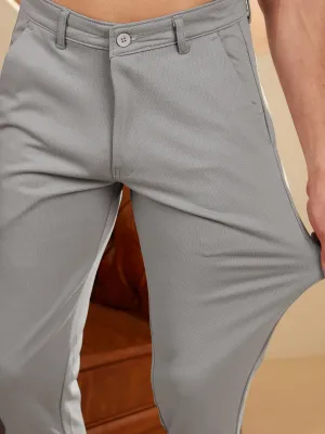 Grey: Stretchable Chinos