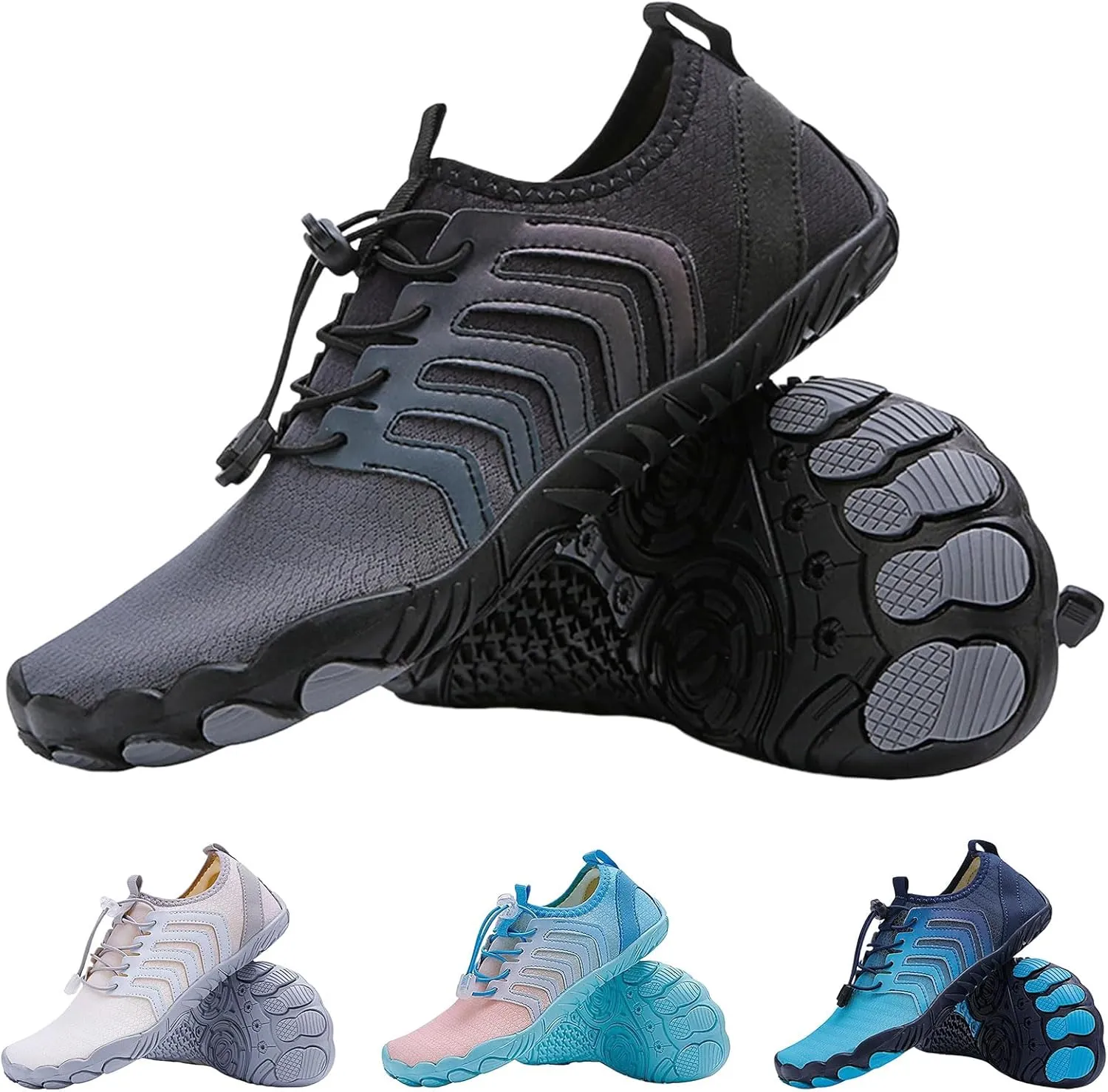 Grounded Barefoot Footwear for Women Men Hike Walking Shoes Quick Drying Breathable Sneaker Waterproof Non-Slip Shoes Swimming Beach Wide Outdoor Shoe Unisex with Arch Support