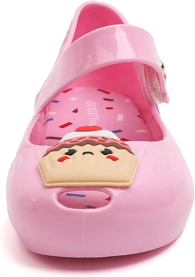 GUGUYeah Girls Dress Jelly Shoes Toddler Cosplay Jellies Sandals Princess Mary Jane Flats