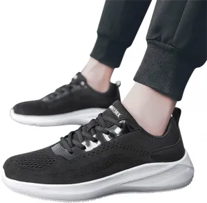 Hbeylia Men's Lace Up Sneakers Memory Foam Walking Hiking Trainning Shoes Lightweight Comfortable Mesh Anti Skid Running Athletic Rider Sport Shoes Fashion Sneakers For Boys Student