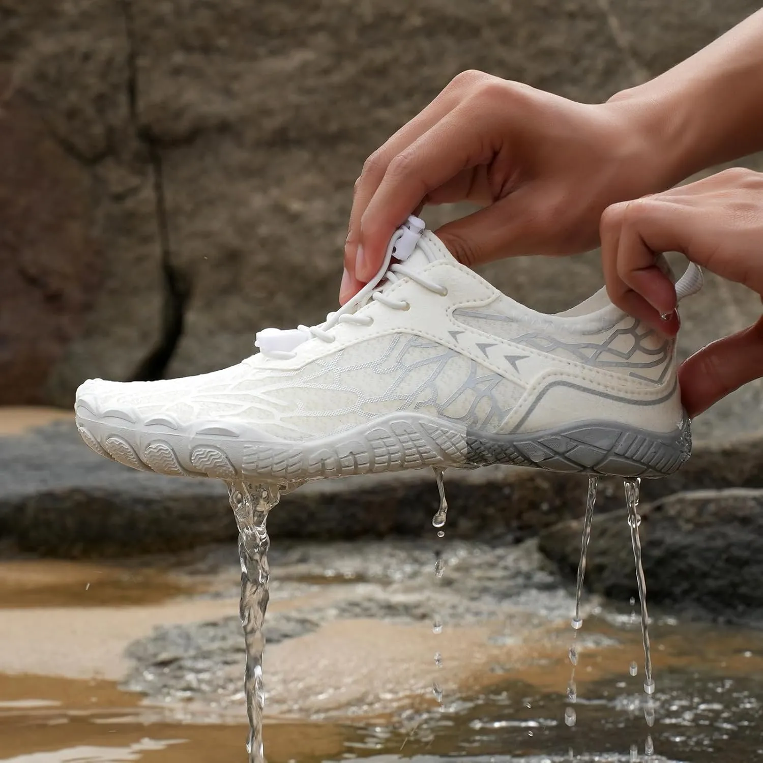 Hike Barefoot Shoes Women Men Pro Footwear Womens Wide Toe Box Healthy & Non-Slip Athletic Hiking Walking Unisex New Breathable Trail Footwear Surfing Wading Wide-Toe for Waterproof Running