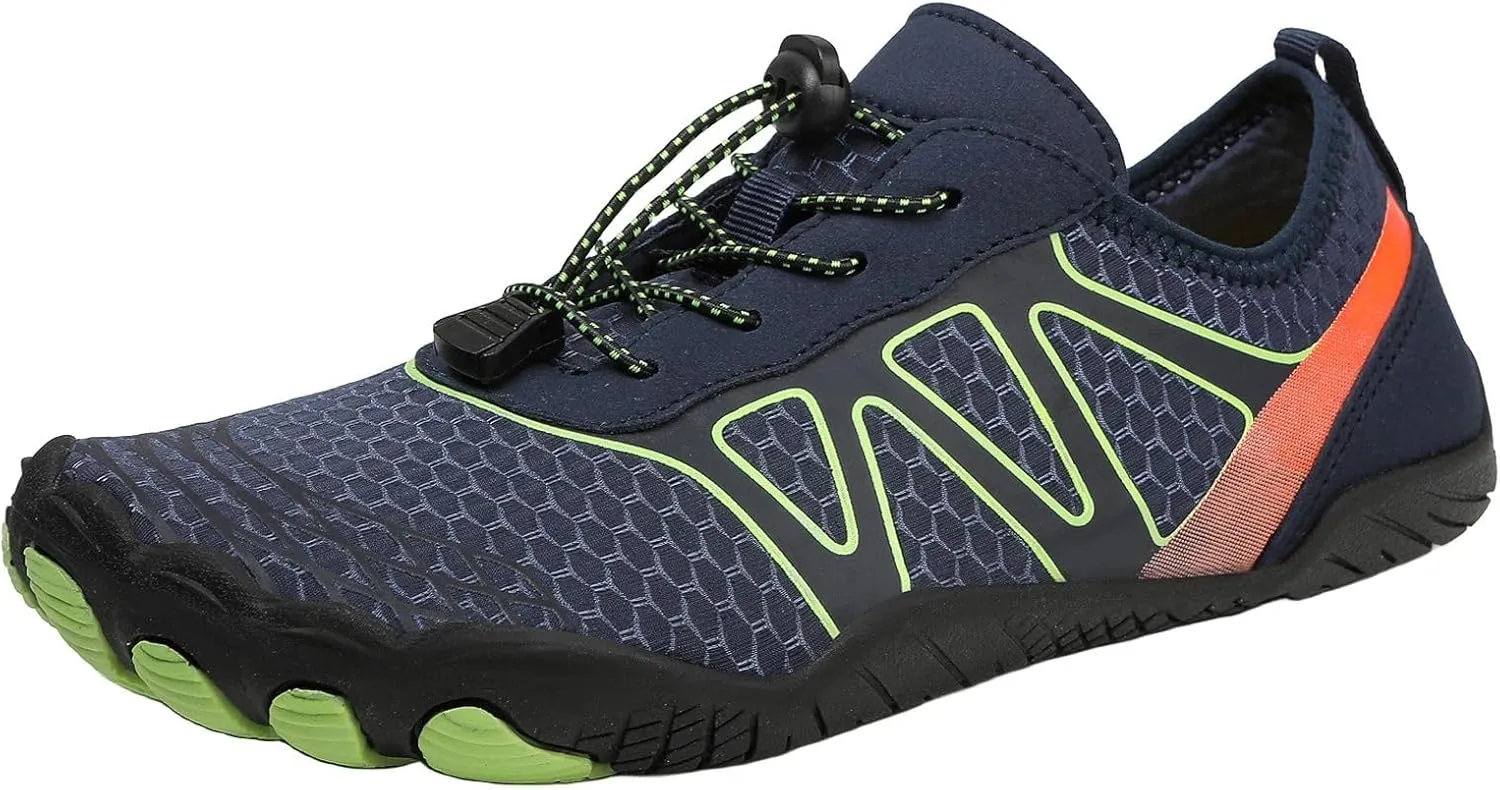 Hike Barefoot Shoes Women Wide Toe Box Healthy Hiking Water Shoes with Arch Support for Women Walking Wide Toe Box Non-Slip Outdoor Sports Zero Drop Shoe Walking Outdoor Breathable Footwear