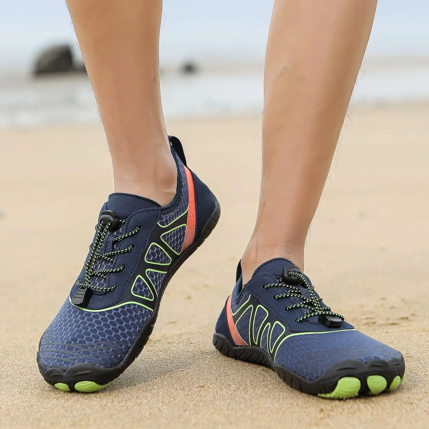 Hike Barefoot Shoes Women Wide Toe Box Healthy Hiking Water Shoes with Arch Support for Women Walking Wide Toe Box Non-Slip Outdoor Sports Zero Drop Shoe Walking Outdoor Breathable Footwear