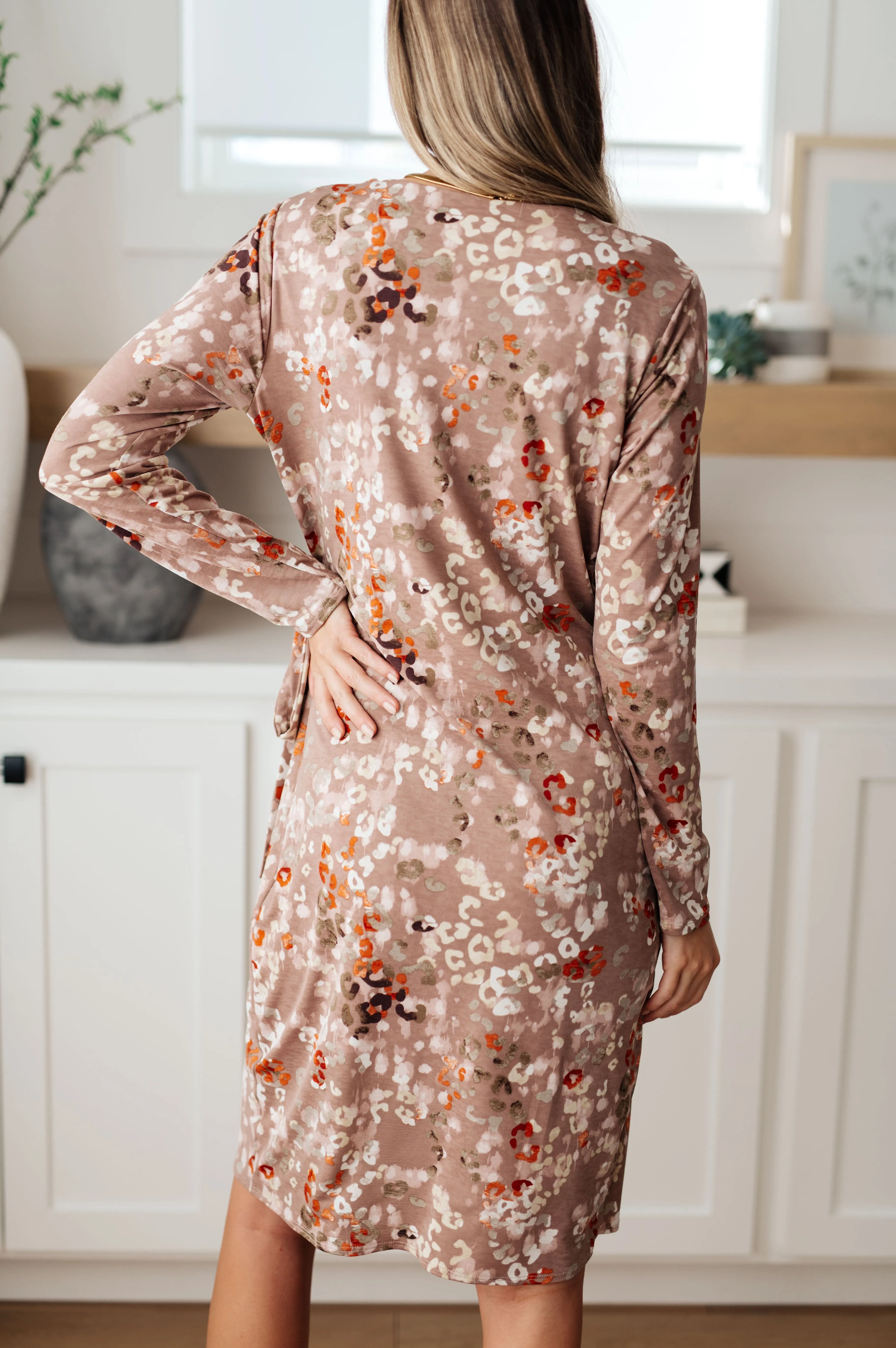 Honey Do I Ever Faux Wrap Dress in Taupe by Sew in Love