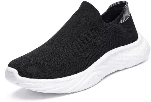 ihinzry Mens Womens Walking Shoes Casual Sock Sneakers Lightweight Breathable Knit Tennis Shoes Non Slip Work Shoes
