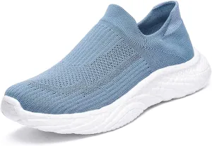 ihinzry Mens Womens Walking Shoes Casual Sock Sneakers Lightweight Breathable Knit Tennis Shoes Non Slip Work Shoes