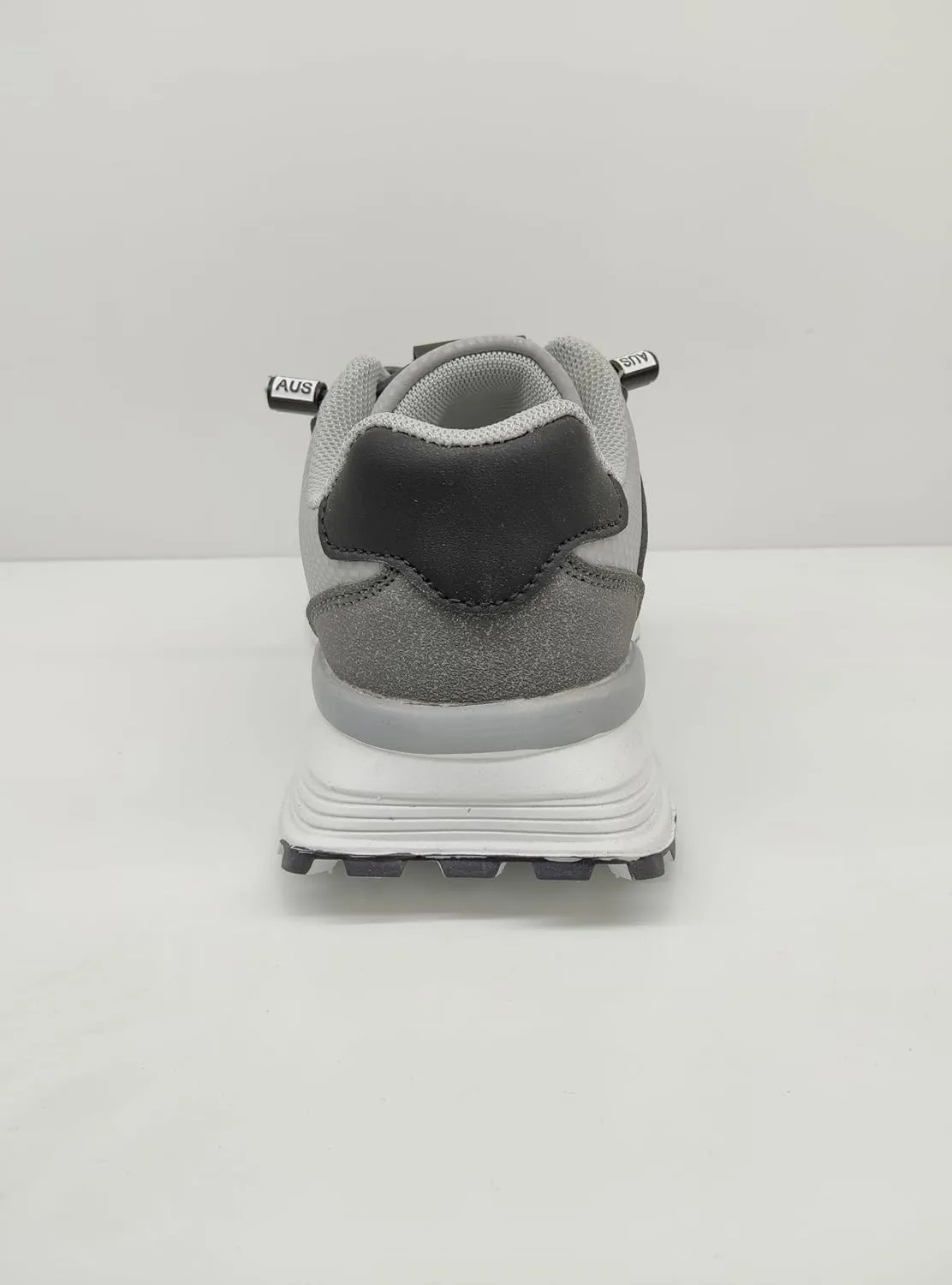 Kids Athletic Sneakers, Mesh and PU Upper, EVA Sole, Black and Gray
