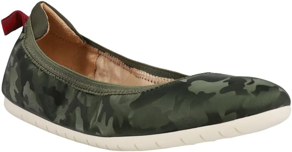 LifeStride Womens Devoted Camo Ballet Flats Casual - Black