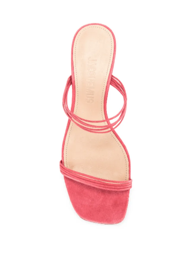 LIGHT PINK MULES WITH SEQUINS