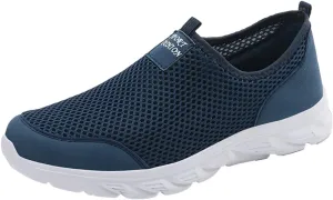 Men Walking Shoes Sneakers Slip on Men Shoes Summer Lightweight Breathable Casual Light up Sneakers for Men