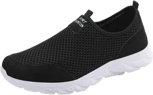 Men Walking Shoes Sneakers Slip on Men Shoes Summer Lightweight Breathable Casual Light up Sneakers for Men
