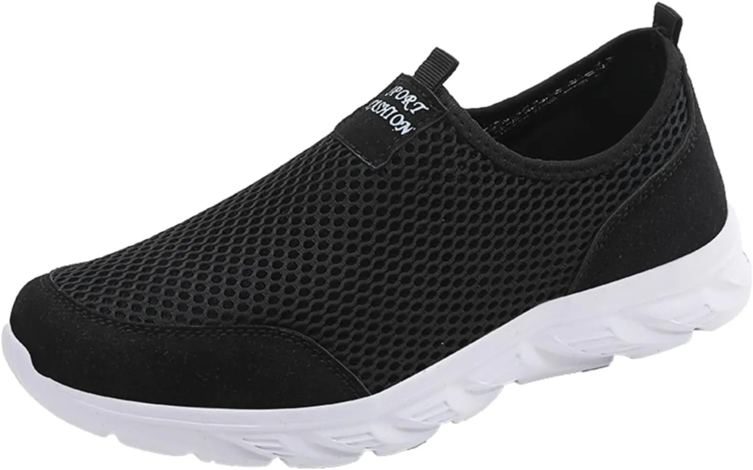 Men Walking Shoes Sneakers Slip on Men Shoes Summer Lightweight Breathable Casual Light up Sneakers for Men