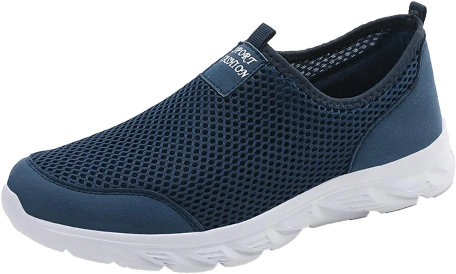 Men Walking Shoes Sneakers Slip on Men Shoes Summer Lightweight Breathable Casual Light up Sneakers for Men