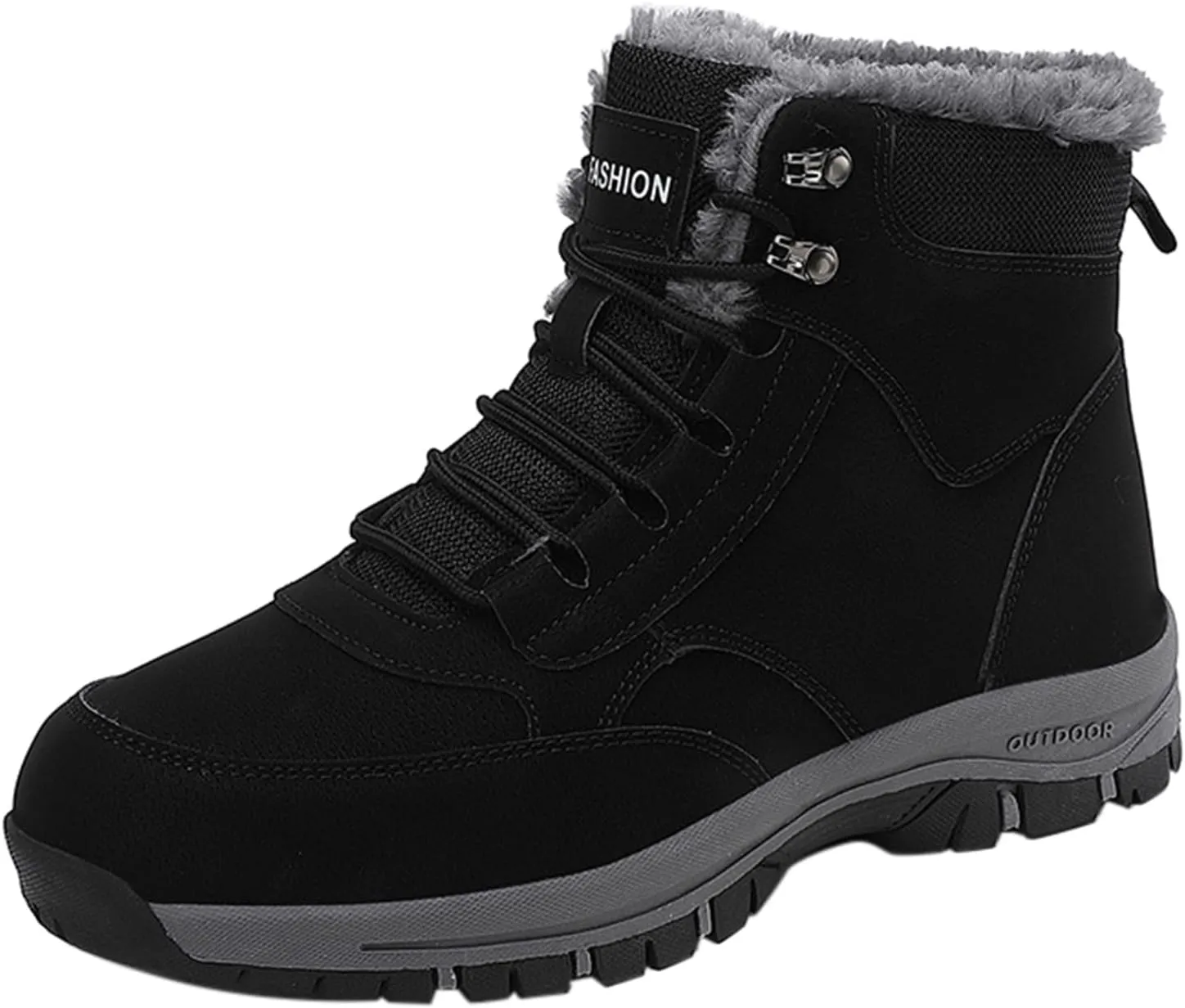 Men Work Boots Steel Toe Hiking Sneakers Women's Slip On Warm Womens Safety Toe Shoes Waterproof Composite Safety Toe Waterproof Industrial Casual Hike Grounded Footwear