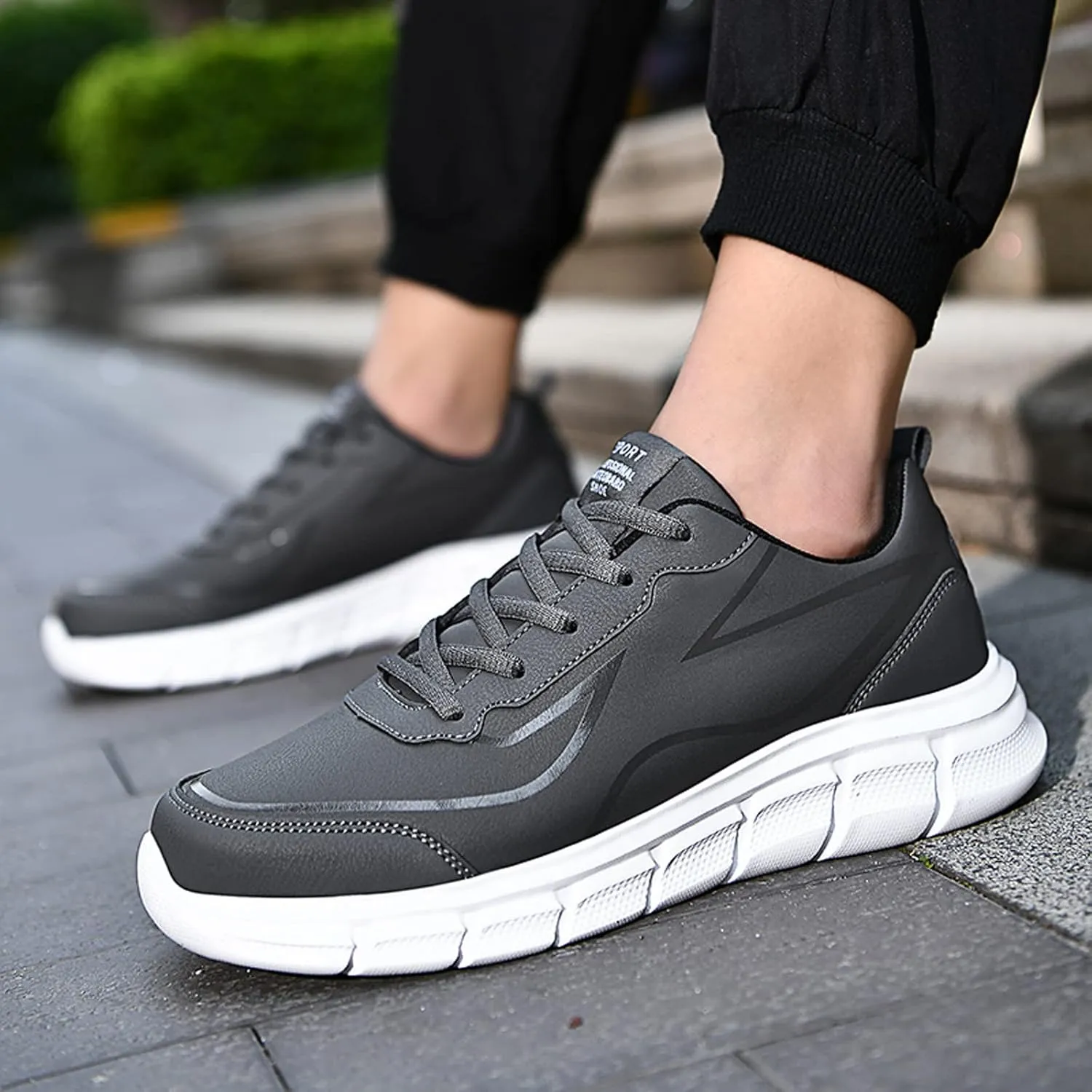 Men's Arch Support Workout Shoes Casual Sneaker Mesh Breathable Walking Shoe Men's Lightweight Cushion Sneakers