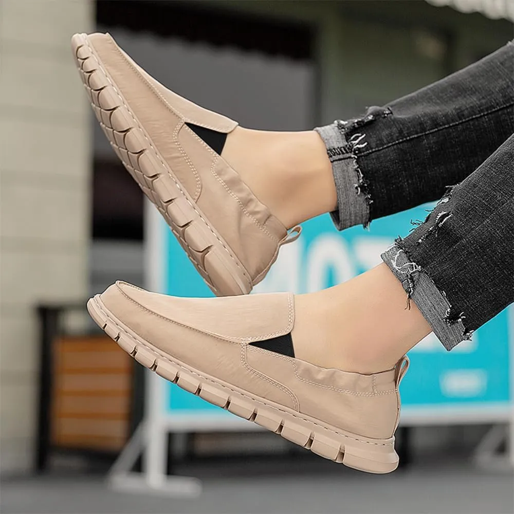 Men's Casual Shoes Men Lightweight Comfortable Soft Breathable Canvas Loafers Boat Shoes Sneakers Walking Slip-On Flat