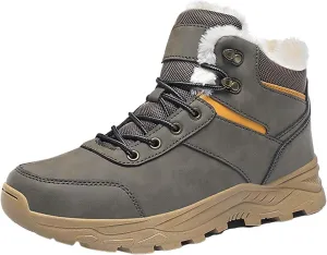 Men's Work Boots Soft Toe Hiking Sneakers Fur Lined Ankle Boot Womens Working Shoes Winter Winter Backpacking Snow Botas Warm Water Hike Grounded Footwear