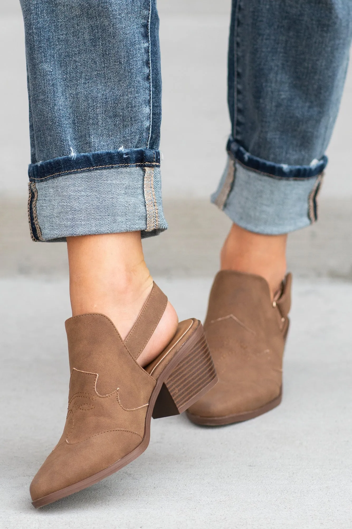 Montana Western Sling Back Heels