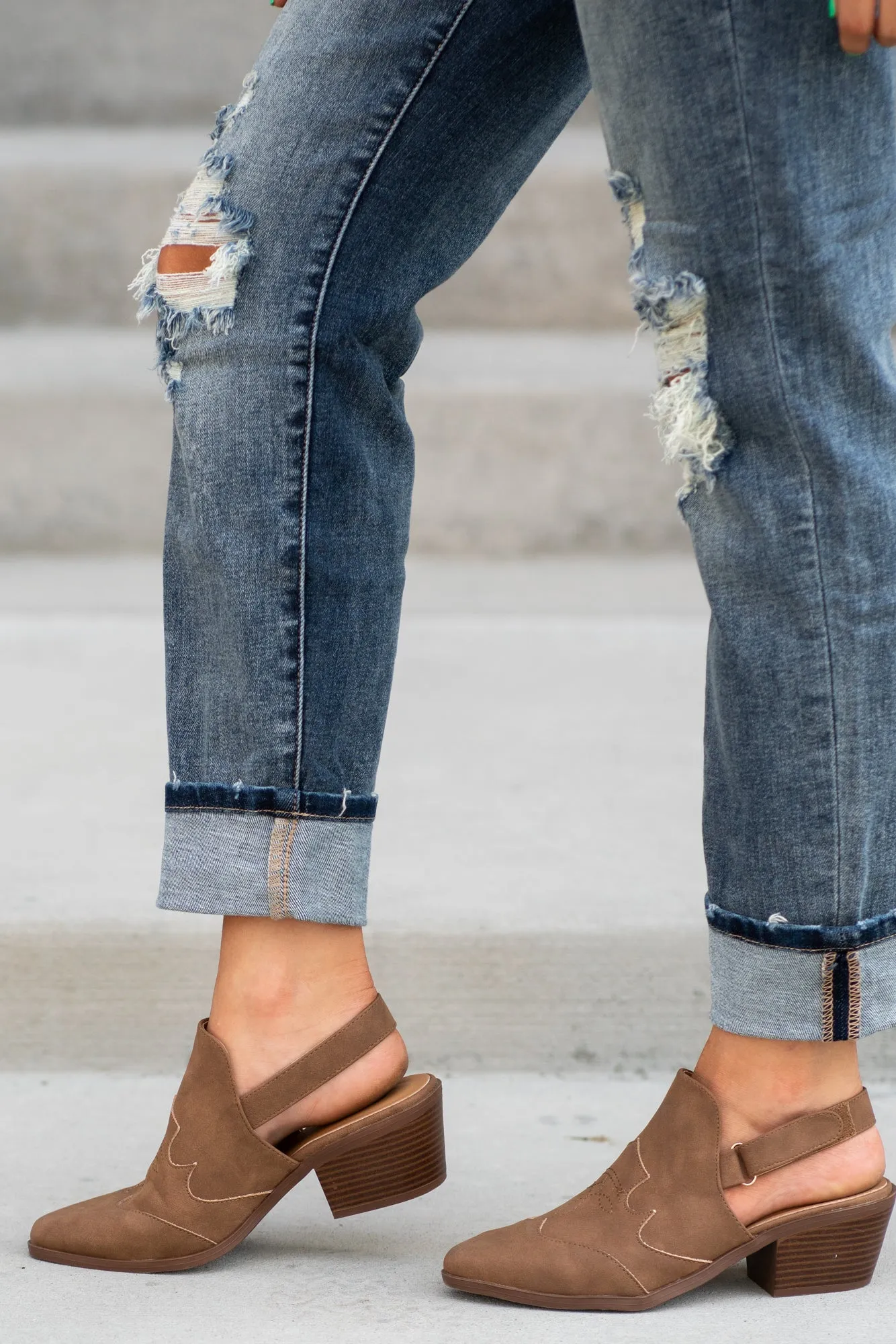 Montana Western Sling Back Heels