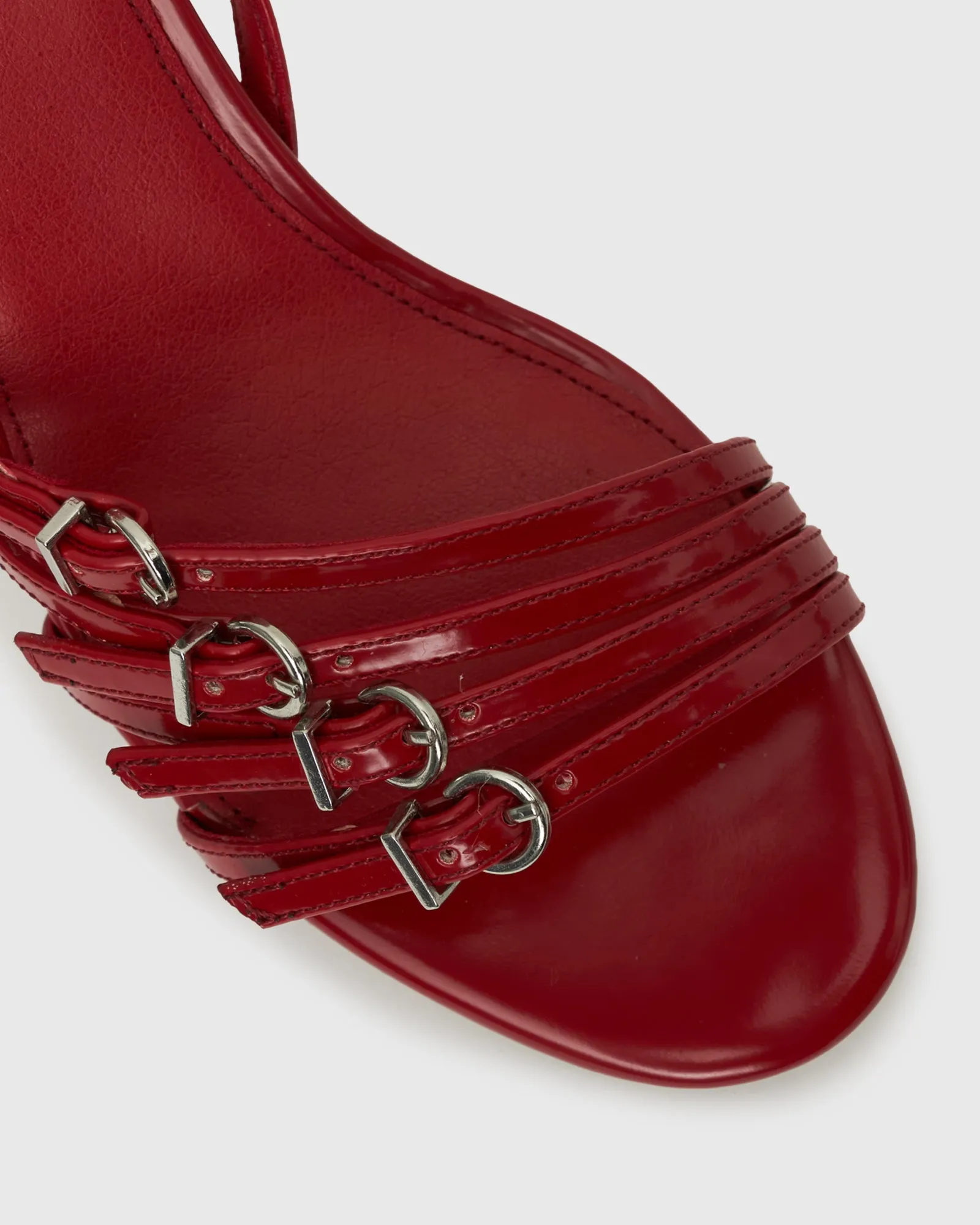 ODEN Buckle Strappy Heel Sandals