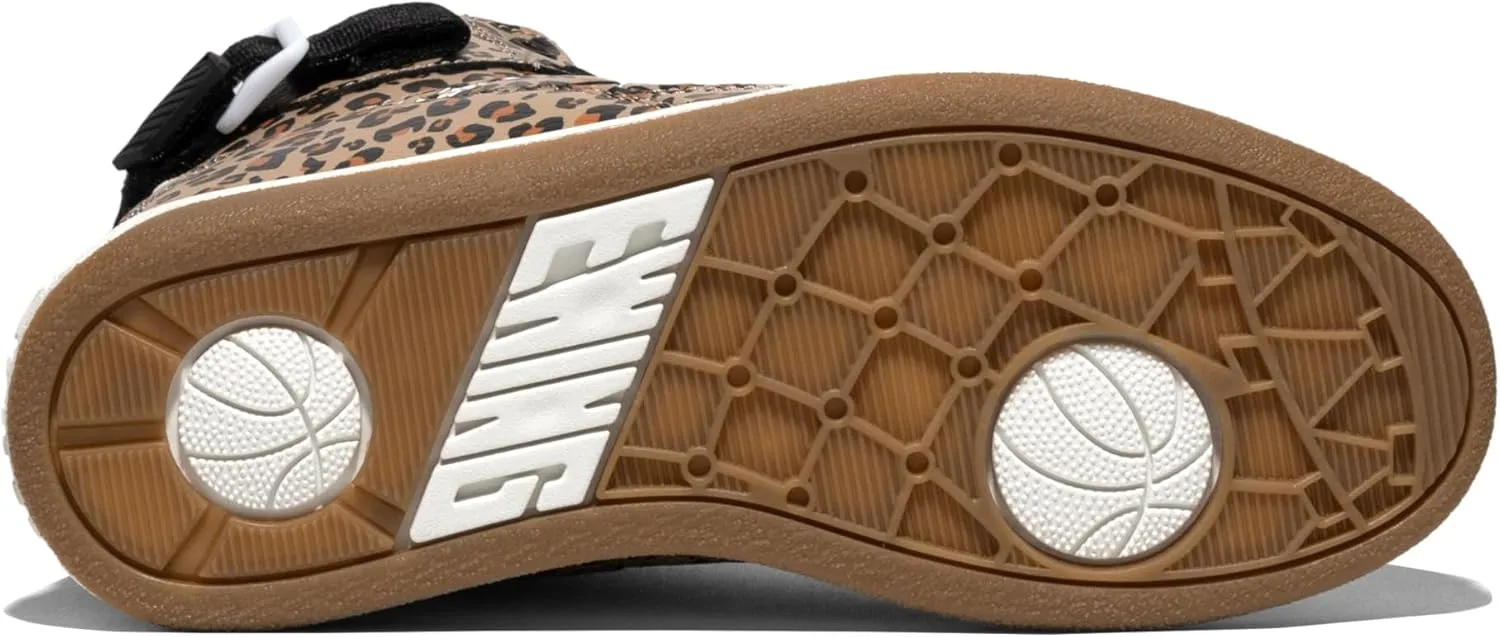 PATRICK EWING ATHLETICS Women's 33 HI ORION Leopard Sneakers  Retro Hybrid Design, Vegan Upper