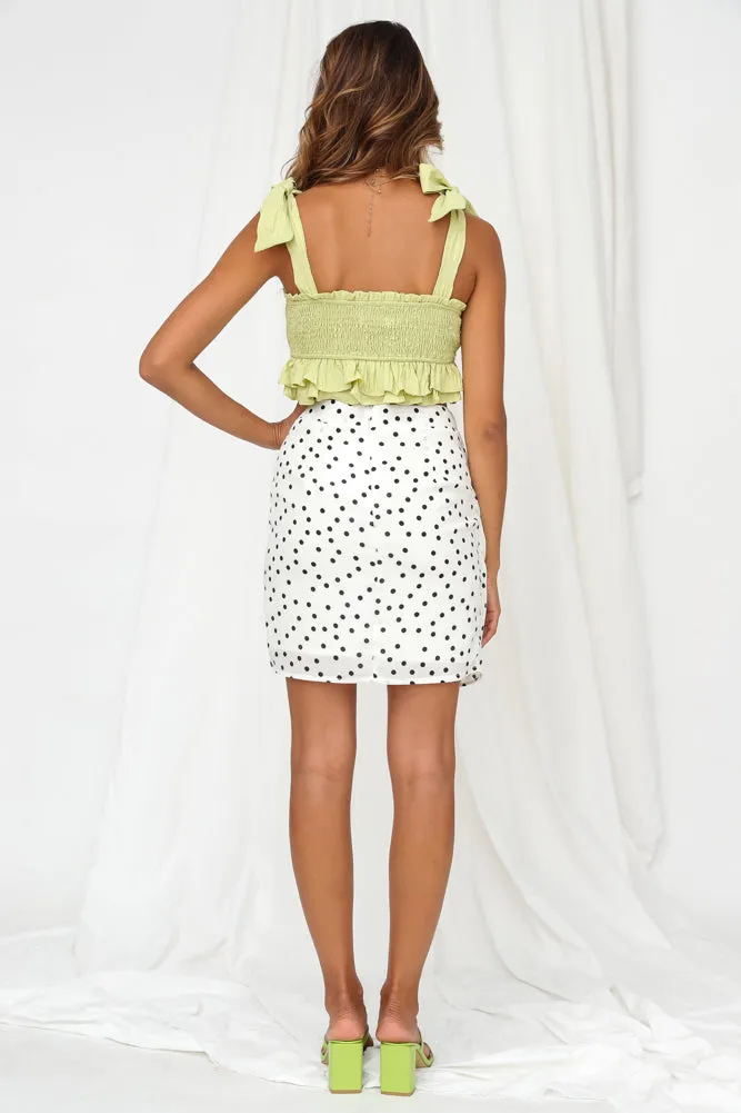 Possibility Crop Top Apple Green