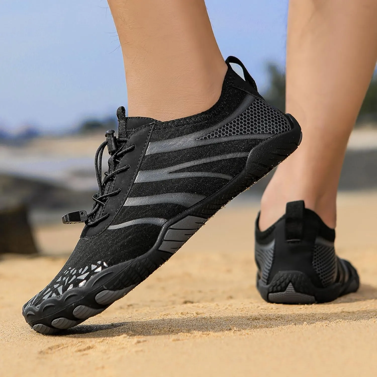 Pro Hike Barefoot Shoes for Women Men Footwear Barefoot Shoes with Wide Toe Box, Healthy & Non-Slip Breathable Athletic Beach Swim Trail Running Hiking Shoes