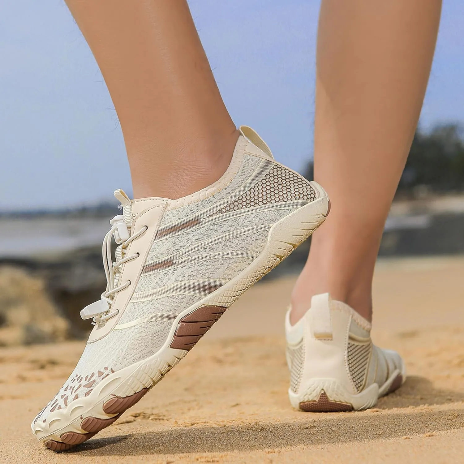 Pro Hike Barefoot Shoes for Women Men Footwear Barefoot Shoes with Wide Toe Box, Healthy & Non-Slip Breathable Athletic Beach Swim Trail Running Hiking Shoes