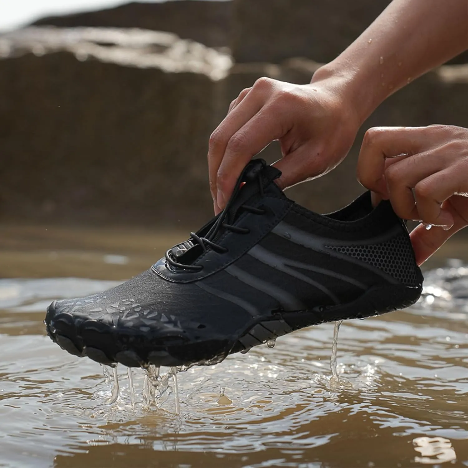 Pro Hike Barefoot Shoes for Women Men Footwear Barefoot Shoes with Wide Toe Box, Healthy & Non-Slip Breathable Athletic Beach Swim Trail Running Hiking Shoes