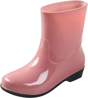 Rain Boots for Women Waterproof Mid Calf Rain Boots Garden Shoes Outdoor Rubber Shoes for Hunting Gardening Farming