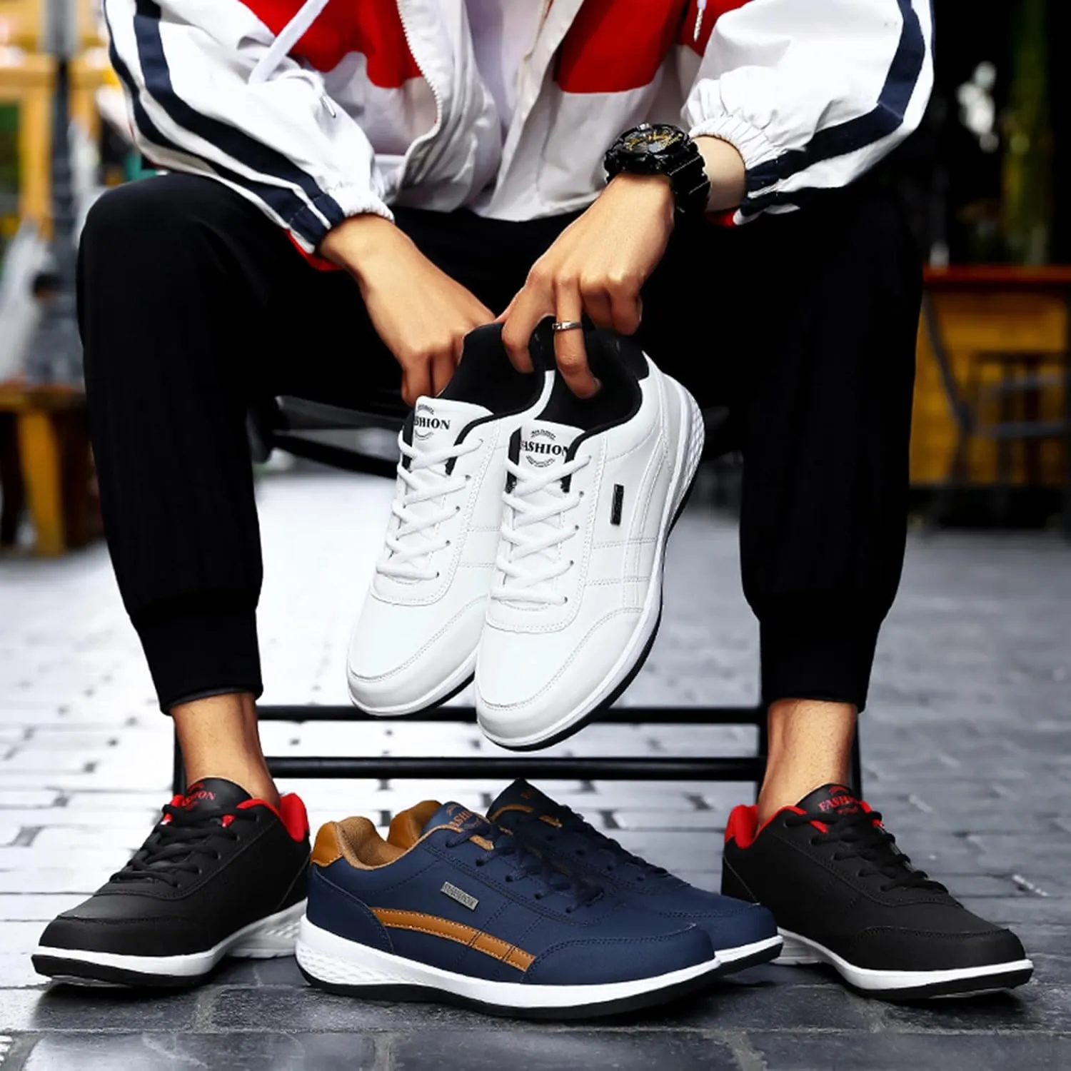 Running Shoes for Men Tennis Athletic Sneakers Outdoor Non Slip Casual Lightweight Sports Workout Shoes