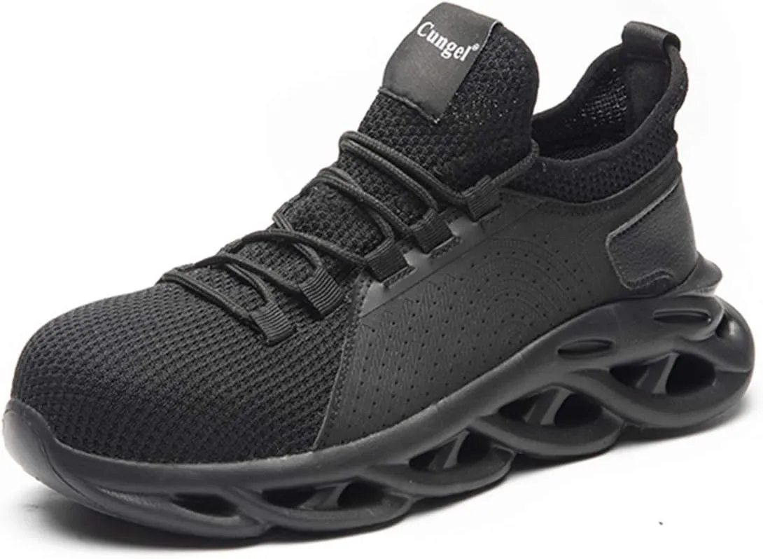 Safety Shoes Men Women Steel Toe Shoes Breathable and Anti-Collision Indestructible Work Shoes Construction Composite Toe Shoes