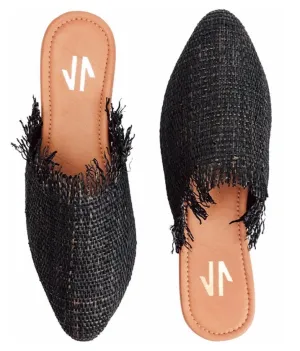 Silvia Cobos Lorica Flat mules Black