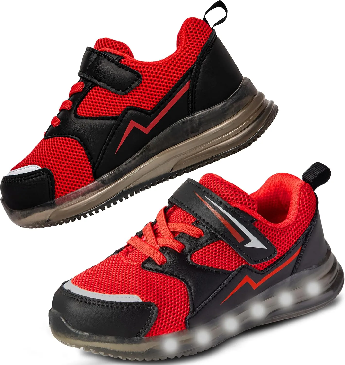 SKYWHEEL Boys Girls Sneakers Light up for Toddler Size 5 to Little Kids Size 2