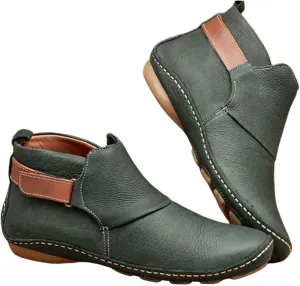 Snow Boots for Women Ankle Heel Booties for Women Womens Cowgirl Boots Square Toe Womens Bootie Round Toe Non Slip Slip On Closed Toe Wide Fit Available