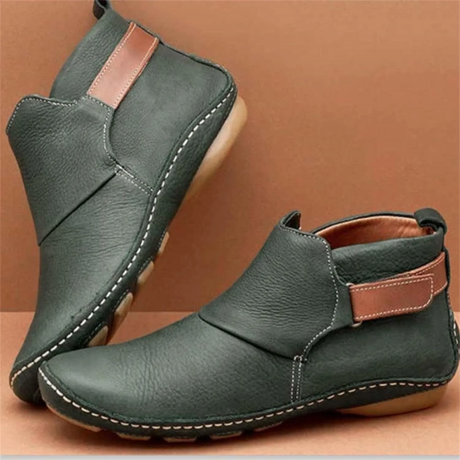 Snow Boots for Women Ankle Heel Booties for Women Womens Cowgirl Boots Square Toe Womens Bootie Round Toe Non Slip Slip On Closed Toe Wide Fit Available