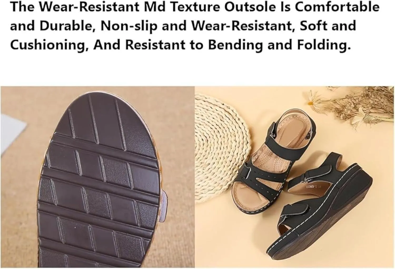 Soft & Stylish Wedge Sandals for Effortless Comfort Orthopedic Sandals with Arch Support Dressy Summer Comfortable Walking Sandal Ankle Strap Summer Shoes Slip On Sandal for Plantar Fasciitis