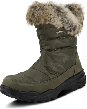 Spring Step Flexus Korine Nylon Boots for Women - Waterproof Camo Print Design Boots - Women's Snow Boots for Outdoor and Work